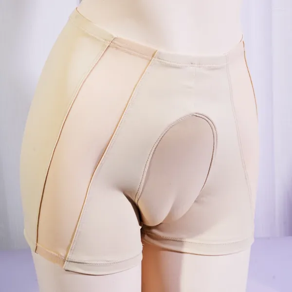Underpante Men Sissy Mesh calcinha respirável escondendo gaff de cintura intermediária transgênero de transgênero boxers de cuecas masculinos shorts