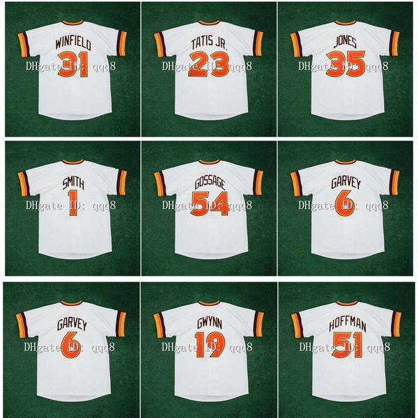 Kob 1984 Retro Tony Gwynn Fernando Tatis Jr. Jersey Dave Winfield Ozzie Smith Randy Jones Ozzie Smith Steve Garvey Trevor Hoffman 54 Goose