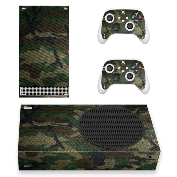 Наклейки на наклейку Camo Color Skin Skear Cover для консоли Xbox Series S и 2 контроллера Xbox Series Slim Skin Sticker Vinyl