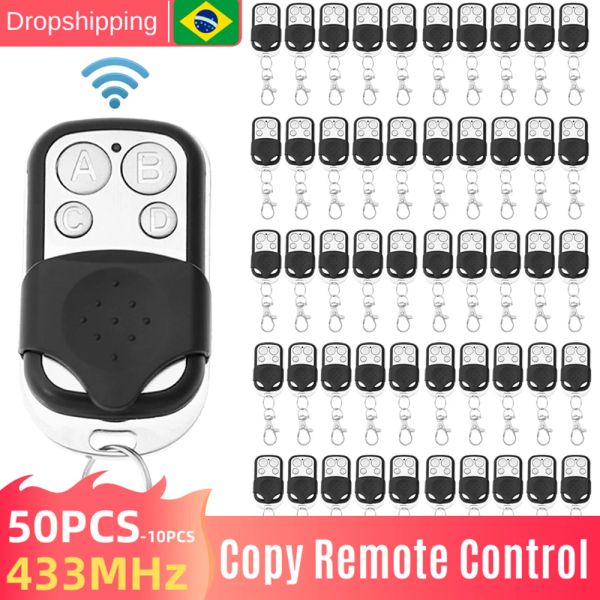 Controles 5010pcs 433MHz Cópia Controle remoto 4 Botões Universal Garagem Elétrica Portão do portão abridor Remote Duplicador Vim vim