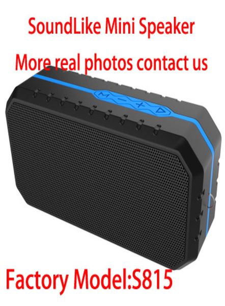 Mini Mini S815 Portátil Bluetooth Sound Wireless Speaker Subwoofer Subwoofer Speakers FM TF Card para iPhone Laptop DHL integral1549689