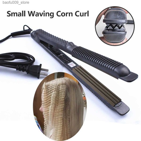 Curling Irons Mais Curly Hair Iron Lingua Wavy Fluffy Wavelet Curler Volume professionale Strumento di styling Q240425