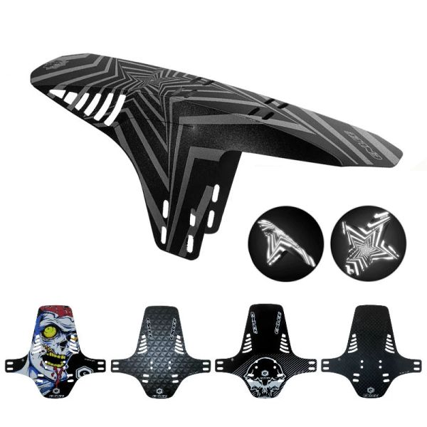 PARTI 1PC Mudguard riflettente MTB Bicycle Fender adatto per Fender Forest Feder Fender Reflective di protezione del fango riflettente Parti di ciclismo