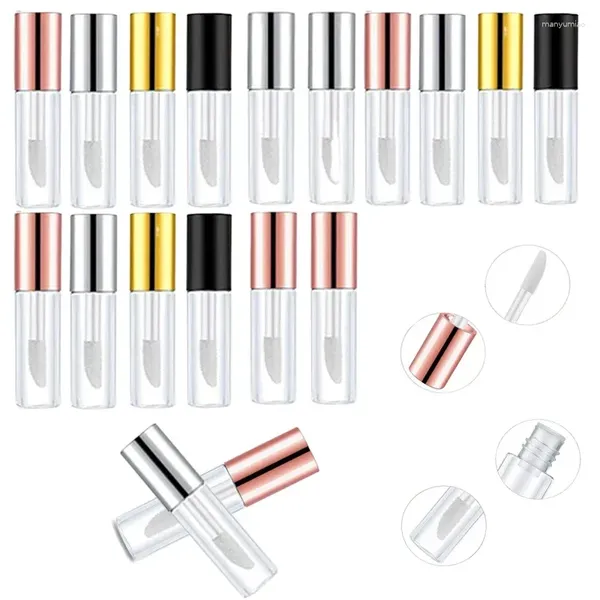 Bottiglie di stoccaggio 200 pezzi da 2 ml vuoto Riutilizzabile Lip Glaze Tubo Contenitori campione Gloss per donne Oli da trucco fai -da -te fai da te