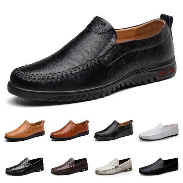 Gai designer masculino sapatos casuais sapatos de vestido simples estilo britânico marrom preto masculino sapatos tamanhos 39-46