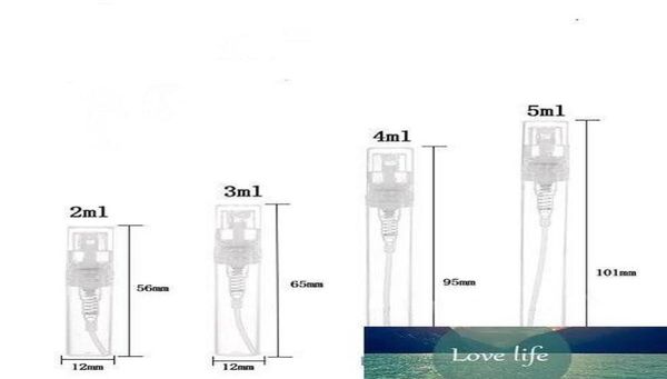2 3 4 5 ml mini garrafa de spray de plástico transparente portátil Atomizador de enxagueira bucal de perfume para limpeza Óleos essenciais Perfume8362485