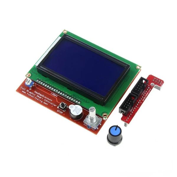 2024 12864 Rampe controller intelligenti 1.4 LCD 12864 Pannello di controllo LCD Schermata blu per stampante 3D LCD12864LCD Pannello di controllo per rampe 1.4