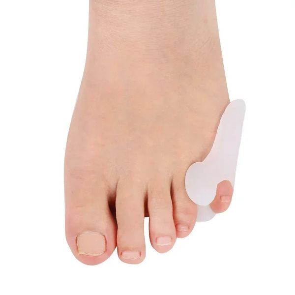 2Pair Hammer Toes Separator Gel Silikon Fußpflegewerkzeuge Daumenkorrektor Valgus -Protektor Orthopädisch