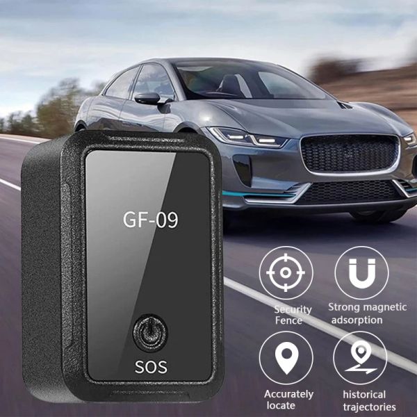 Trackers GF09 Mini GPS Tracker Car Car Antitheft Localizzatore Registrazione VOCE DEGLI VEICOLO AP APP ANTILOST ANTILOST PER Child Pet Cat Dog