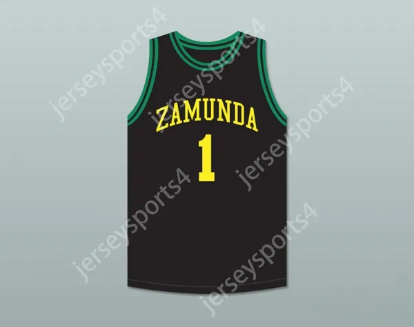 Custom qualsiasi nome numero giovane/bambini Prince Akeem Joffer 1 Fictional African Country Black Basketball Jersey Top Top S-6XL S-6XL