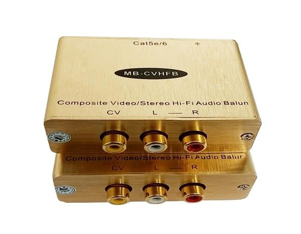 RCA AV в Cat5 Аналоговое аудио -видео с Cat5 Stereo AV в RJ45 Converter AV Adapter6414068