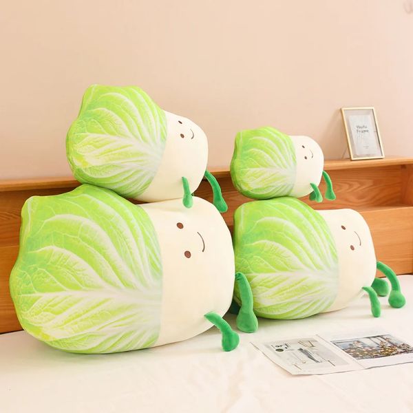 Cuscino simulato simulato fumetto peluche cavolo thow cuscino anime soft kids toys kawaii decorazioni camere