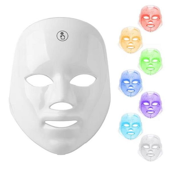 Máscara facial de led de terapia de luz vermelha portátil de luz vermelha