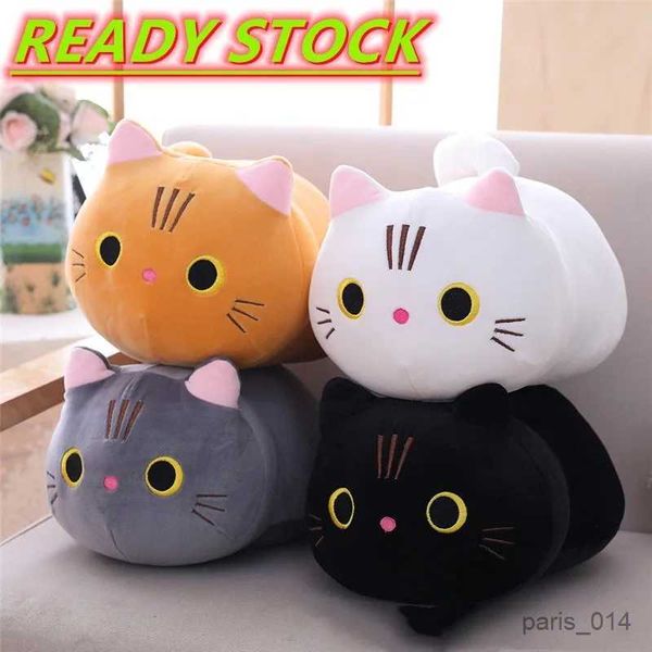 Animali di peluche di peluche di peluche cuscino gatto peluche giocattolo grazioso gattino bambola ragazza regalo regalo per bambini bambola regalo per ragazzi ragazze anime kaii cartone animato