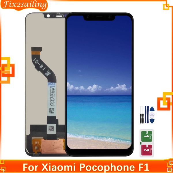 Schermate LCD per Xiaomi Pocophone F1 LCD Touch Screen Digitazer Assemblaggio Parte di sostituzione per Xiaomi Poco F1 Test al 100%