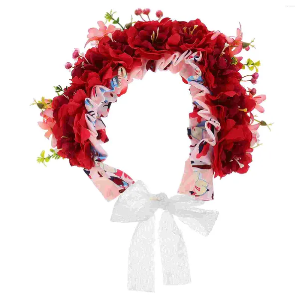 Bandanas Hair Band's Children's Head Flower Girl Accessori per bambini Accessori per bambini Born Red