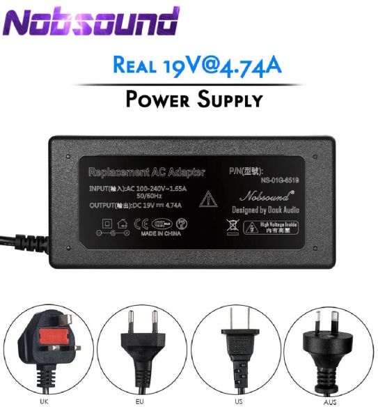 Усилитель NOBSOUND DC 19V 4.74A Power Adapter Universal Power Supply Зарядное устройство вход 100240 В 50/60 Гц для цифровых усилителей