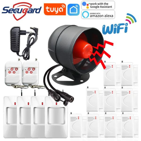 Module Tuya WiFi Alarmsystem oder RF433MHz Smart Home Security Sound Sirene Wireless Detektorsensor