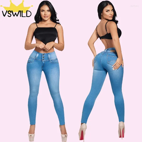 Jeans femininos 2024 Mulher Cintura alta levantou -se extremamente esbelta até o quadril calças jeans bermuda femininas ropa de muj