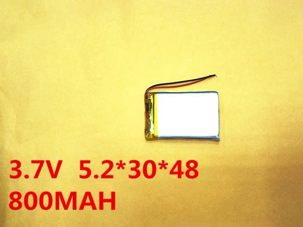 Acessórios (10Pieces/lote) 3.7V 523048 800mAh Lithiumion Polymer Battery Quality bens Quality of CE FCC ROHS Autoridade de certificação