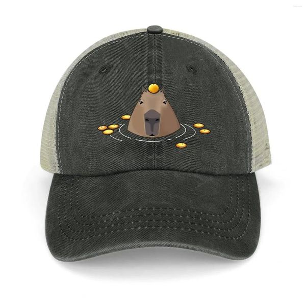 Ball Caps Capybara Cowboy Hat Beach Borse Beach Bag Vintage for Men Women's