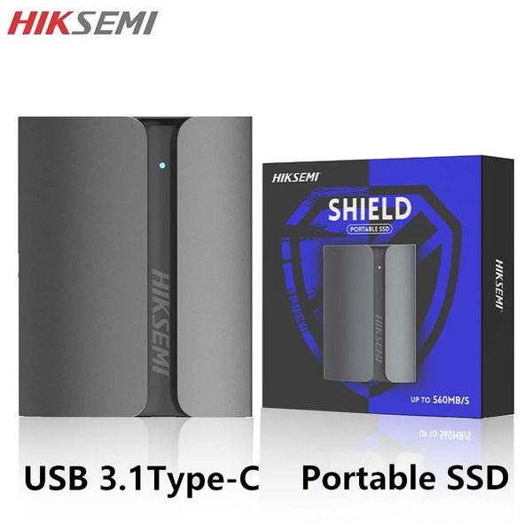 Hiksemi 100% de disco rígido portátil 320 GB 512Mbs disco rígido externo USB 3.1 Tipo-C 1 TBOLO DE ESTADO SOLIDO TIPO PARA Laptop Desktop 240415