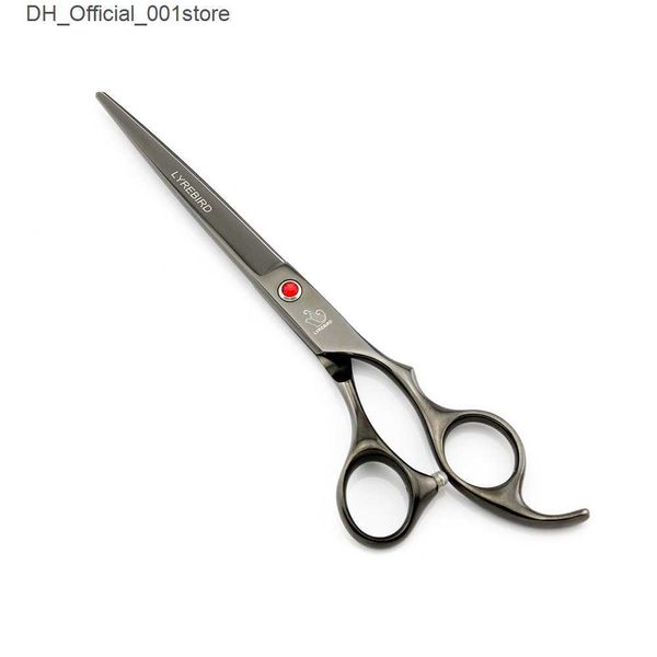 Tesoura de tesoura de cabelo tesoura de cabelo de 7 polegadas tesouras de corte ralando tesouras de 6,5 polegadas Lyrebird Black Dog Scissors Novo Q240425