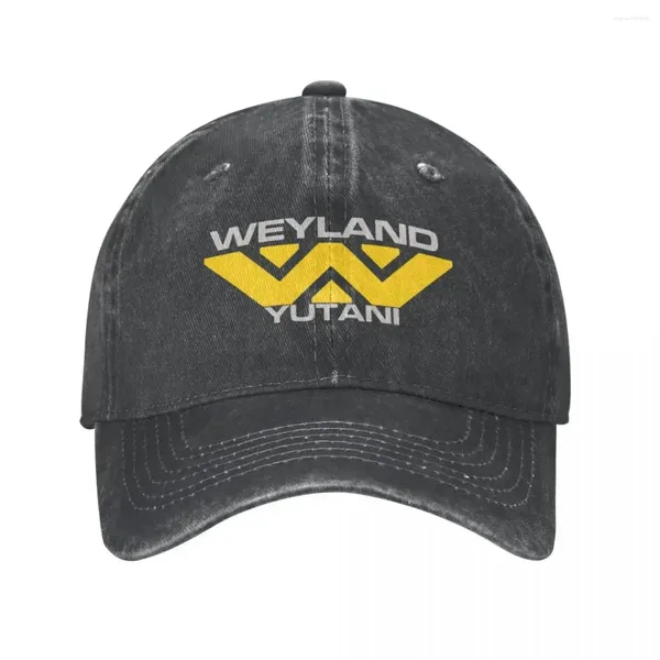 Caps de bola lavados Aliens Aliens Nostromo Construindo Better Worlds Baseball Cap Snapback Sunhat Weyland Yutani Corporações Corp Chapéus