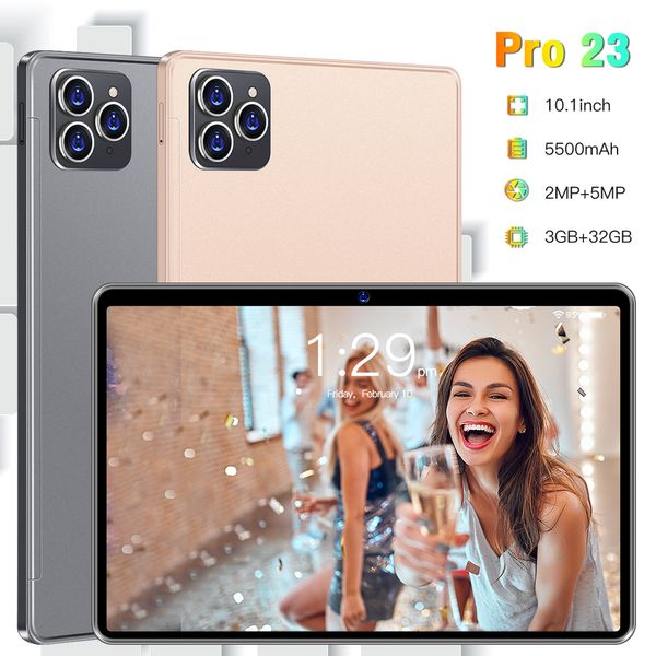 10,1 polegadas Pro 23 Tablet de aprendizagem PC Android 8.1 MTK6755 Octa Core 3 GB RAM 32GB ROM 1280X800 HD Câmera dupla Câmera dupla Sim Standby 4G WiFi Khan App WiFi Khan