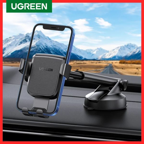 Stands Ugreen Carred Car Phone Stand Stand Gravity Car Cup Stand para telefone celular para iPhone 15 14 13 Pro Max Xiaomi Samsung