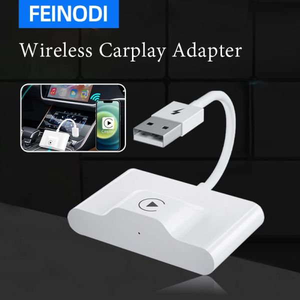 Conversores Adaptador/dongle do CarPlay sem fio para cards carplay de fábrica convertem conectados em ajuste sem fio para carros do iPhone de 2015