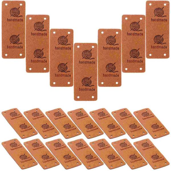 Garrafas de armazenamento 50 PCs Rótulo de etiquetas artesanais manuais de crochê manual para itens roupas de diy personalizadas