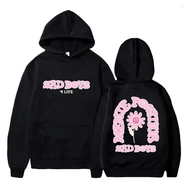 Мужские капюшоны младший H Sad Boyz 4 Life Merch Clower Hoodie 2024 World Tour Сличная одежда с длинными рукавами.