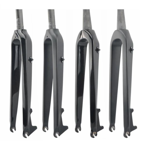 Partes Fibra de carbono Fork Hard Bike Mountain Front Fork 26er 27.5er 29er Disc Freio Bicicleta MTB Eixo dianteiro de 9mm qr