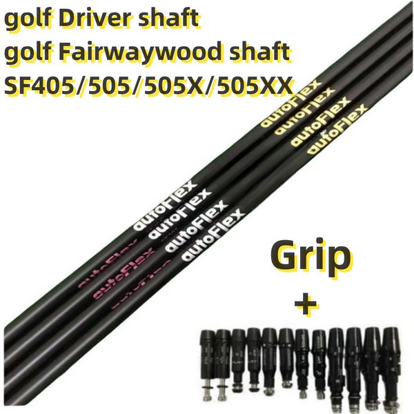 Golffahrerwelle, Graphitclubwellen, Holzwellen, Schwarzwellenflex SF405/SF505xx/SF505/SF505X, kostenlose Montagehülse und Grip