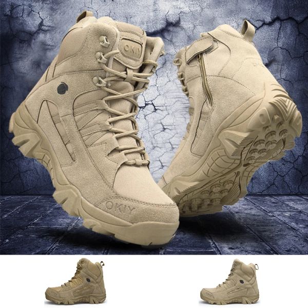 Stiefel Herren Taktische Stiefel Taktische Schuhe Militärstiefel für Männer Outdoor Antislip Arbeitsschutzschuhe Motocycle -Stiefel Wanderschuhe Wanderschuhe