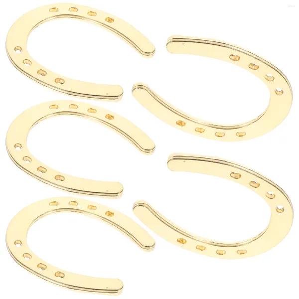 Estatuetas decorativas 5 PCs Anéis de corrente de metal anéis de decoração Decoração Presentes a granel Pingente Diy Horseshoe Lucky Ring