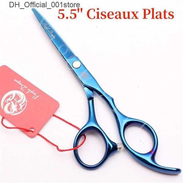 Tesoura de cabelo, vendendo tesoura de cabelo 5,5 polegadas 4 tesoura de cabelo de Colros Cutting /Rainning Scissors azul /balck /arco -íris /ouro com caixa ferramentas de cabelo de boa qualidade q240425