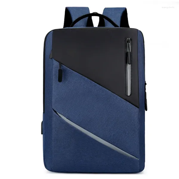 Рюкзак Classic Большая вместимость 15,6-дюймовой ноутбук унисекс на плечевой сумке универсальная USB-зарядка Высококачественная бизнес-книга