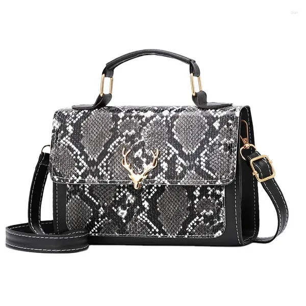 Omuz Çantaları Kadın Sling Bag 2024 Moda Tek Eğik Span SPAN Crossbody Ladies Eller Deri Çantalar ve Pochette Femme