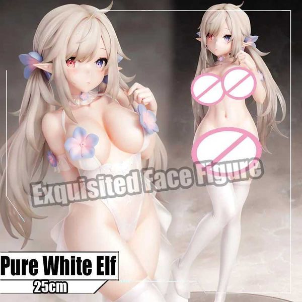 Action Toy Figures 25 cm NSFW Insight Pure White Elf PVC Action Figure Disterra