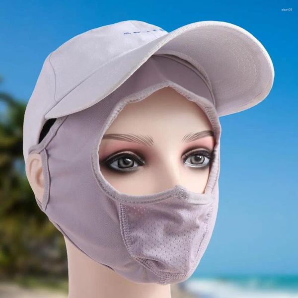 Eşarplar Yaz Mesh Güneş Koruyucu Maskesi Nefes Alabilir İpek UV Koruma Yüz Kapak Peçe Açık Mekan