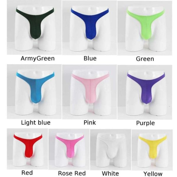 Unterwäsche Herren Luxus-Unterhose Männer sexy Thongs Bikini Brief G-String Short Low Rise Soild T-Back Slips Seamless Hohlloch exponierte Hintern Kecks Tanga Hyxl