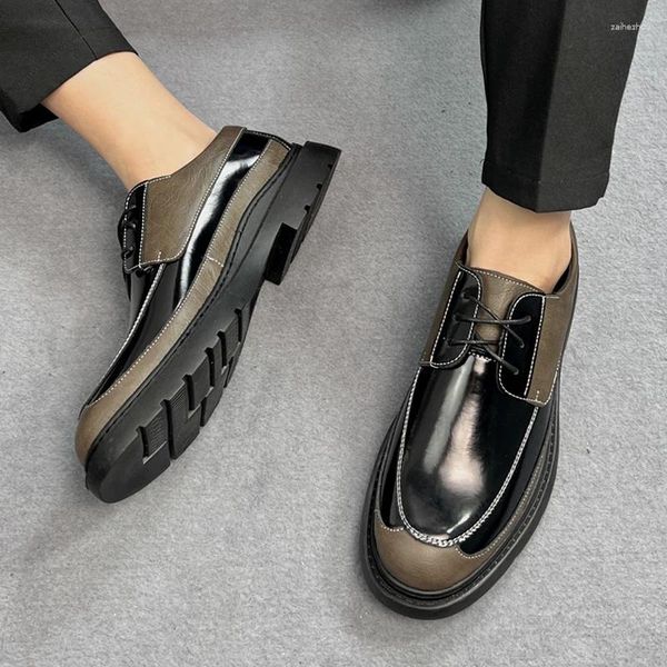 Lässige Schuhe Brogue Herren Britisch-Stil bequemer Oxford Schnürung hochwertiger B13