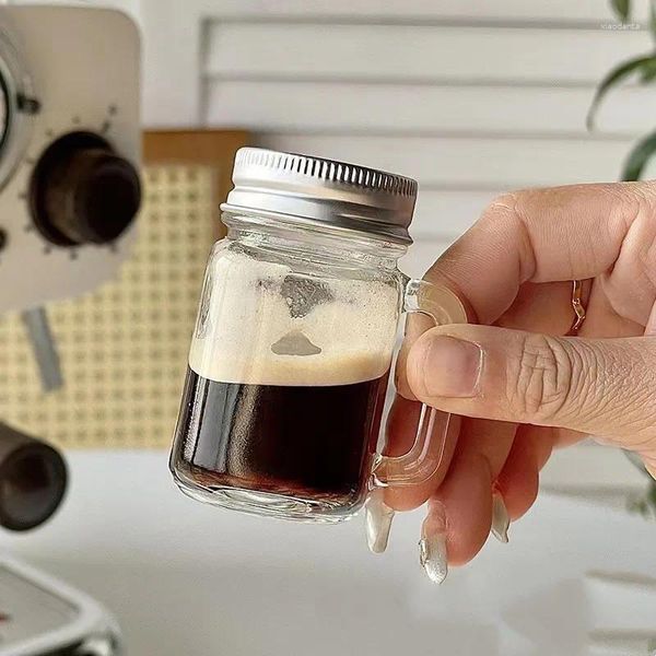 Şarap kadehleri ​​40ml mini kahve alt şişe konsantre örnek mühürlü tank bal depolama barista aksesuarları