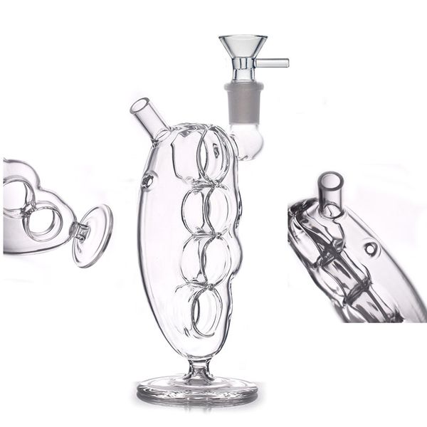 O mais novo criativo de vidro criativo Dab Bong Pipes Kit de estilo manual Bubbler de água seca Herb Tobacco Tubulador de cano