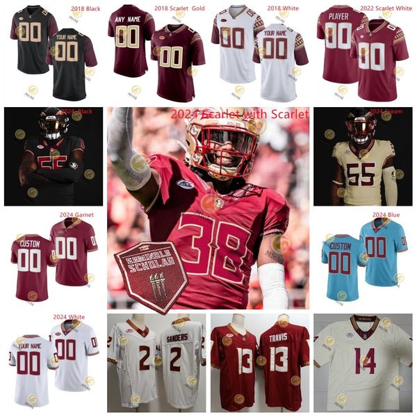 Hykeem Williams Trey Benson Florida Football Jersey State Tatum Bethune Ja'khi Douglas Patrick Payton Qae'shon Sapp Kyle Morlock Custom Renardo Green Fsu Maglie