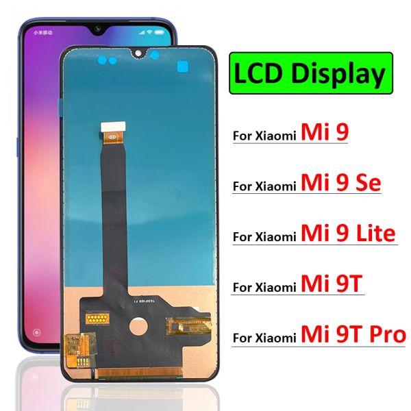 Tela de painel Tela para Xiaomi mi 9 se lite mi 9t pro LCD Digitalizador de tela de toque para Xiaomi mi 9 mi9 mi9t pro pro