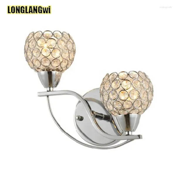 Настенная лампа Crystal Modern Sconce Fashion K9 Light Double Slider Luminair Lighting светильник