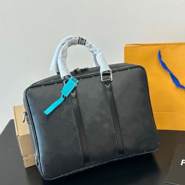Borse per laptop da uomo da uomo Business Designer di lusso Calvite a mano per borse in pelle Borse per computer borse per messenger borse da viaggio con spalla